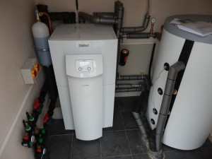underfloor heat pump installation