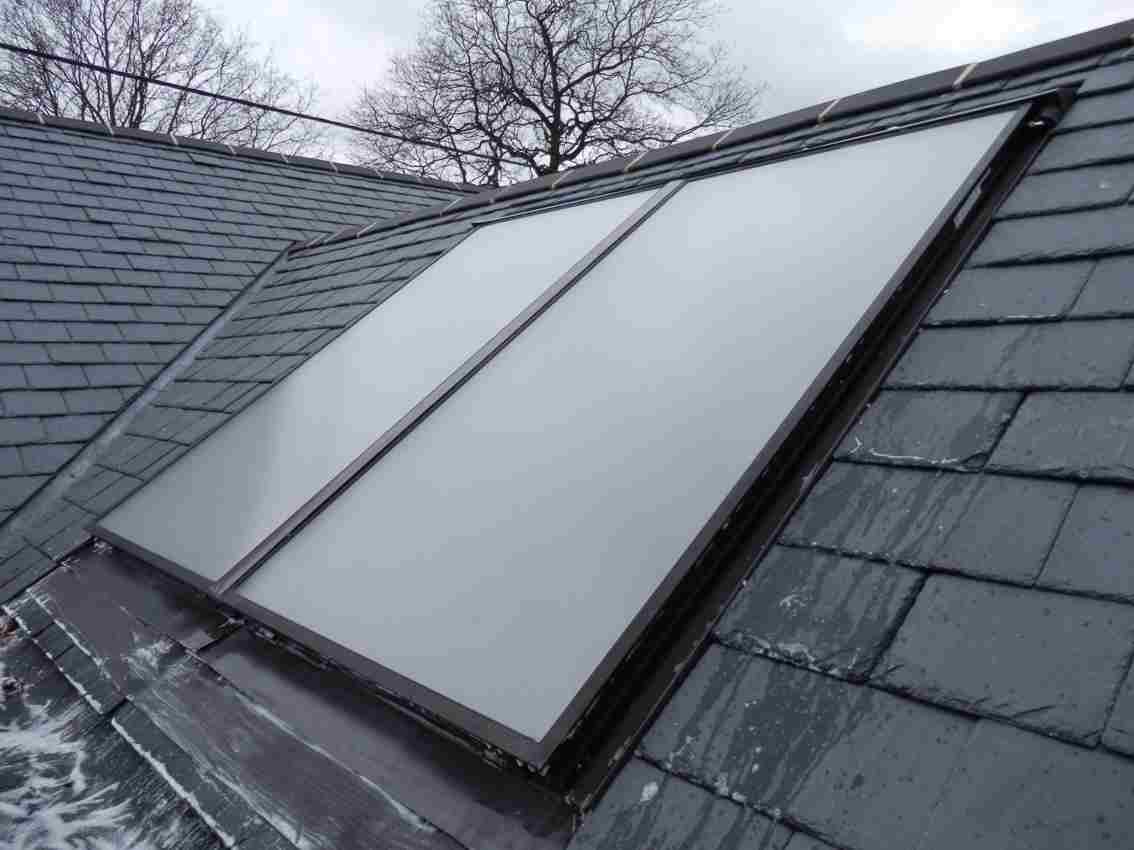 Solar Thermal panel roof installation