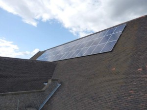 Complete installation of solar panels on roof in Essex